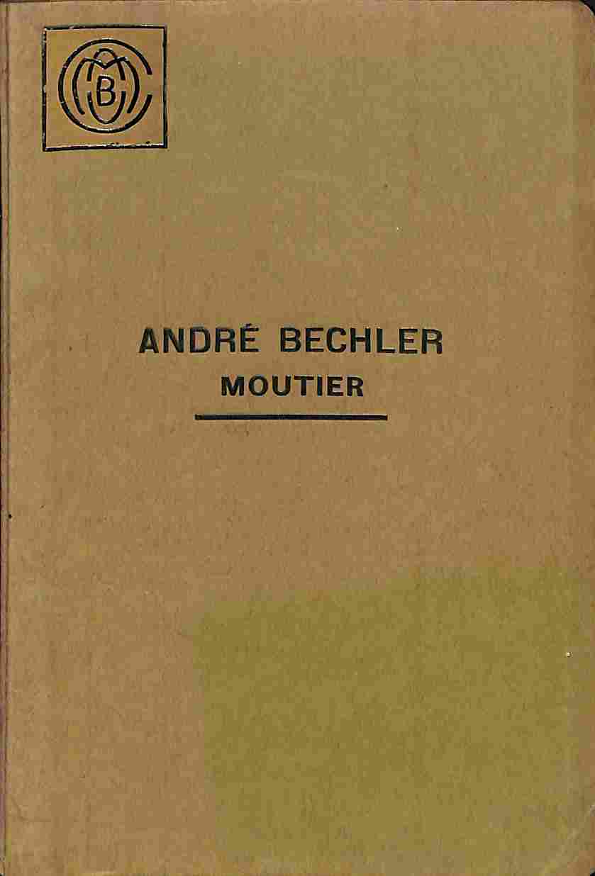 André Bechler, Moutier. Le vissometre (catalogo commerciale)